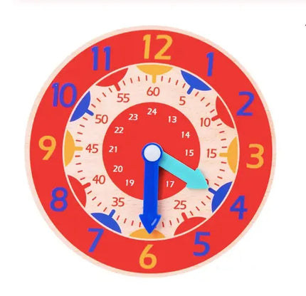 Children Montessori Wooden Clock Toy beldemo5-toys2