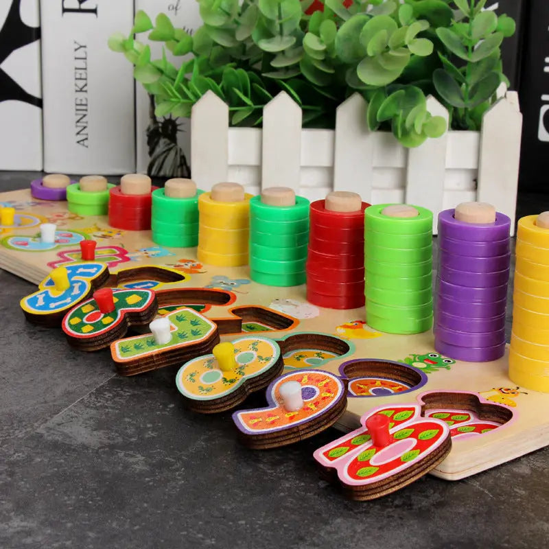 Children 3D Alphabet Number Puzzle Baby Colorful Geometric Digital Letter Educational Toy beldemo5-toys2