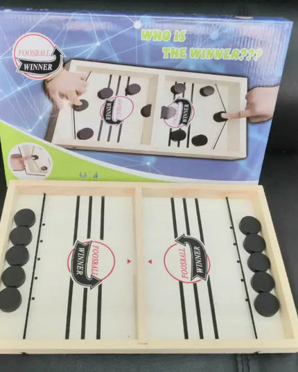 Puck Game Fast Sling Wooden Parent-child Interactive Game Chess Prop beldemo5-toys2