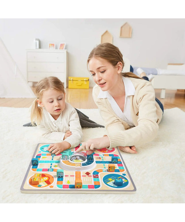 Kids Toys Flying Chess Parent-child Interactive Game Chessboard Children's Board Game Toys Puzzle Jump Checkers beldemo5-toys2