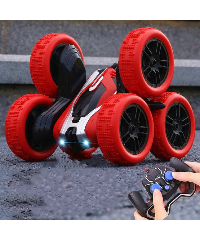 Double-sided Tumbling Stunt Dump Truck Charging Version Remote Control Toy beldemo5-toys2