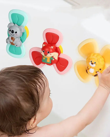 Spinning Top Baby Sucker Top Toy Creative Bath Swimming Water Toys Sucker Suction Cup Fun Game Baby Teether Toys beldemo5-toys2
