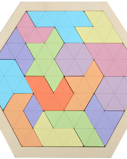 Wooden Hexagonal Geometric Puzzle beldemo5-toys2