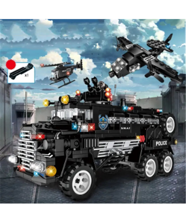 Building Blocks Small Particles Building Blocks Toys Combat Command Vehicle beldemo5-toys2