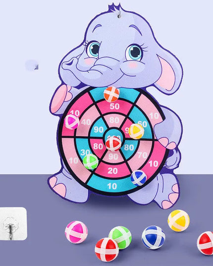 Spot Wholesale Children's Sticky Ball Dart Board Cartoon Fun Dart Board Plus Velvet A Variety Of Creative Cartoon beldemo5-toys2