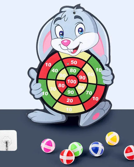Spot Wholesale Children's Sticky Ball Dart Board Cartoon Fun Dart Board Plus Velvet A Variety Of Creative Cartoon beldemo5-toys2