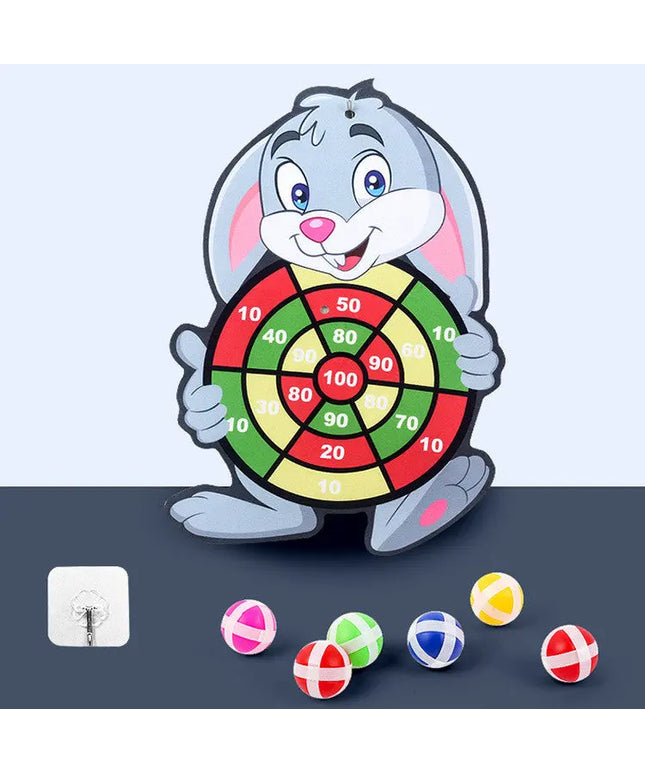 Spot Wholesale Children's Sticky Ball Dart Board Cartoon Fun Dart Board Plus Velvet A Variety Of Creative Cartoon beldemo5-toys2