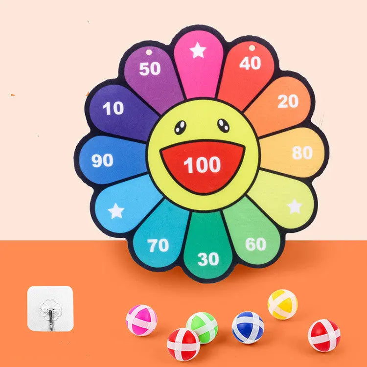 Spot Wholesale Children's Sticky Ball Dart Board Cartoon Fun Dart Board Plus Velvet A Variety Of Creative Cartoon beldemo5-toys2
