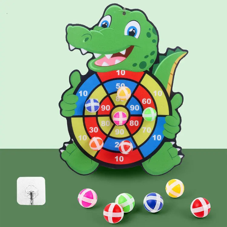 Spot Wholesale Children's Sticky Ball Dart Board Cartoon Fun Dart Board Plus Velvet A Variety Of Creative Cartoon beldemo5-toys2