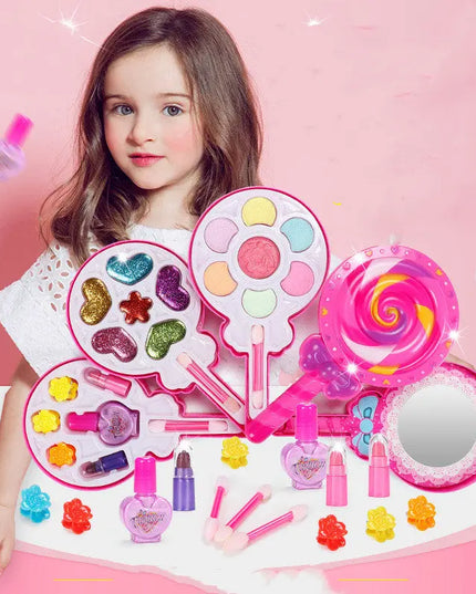 Kids Cosmetics Make Up Set Washable Beauty Makeup Box beldemo5-toys2