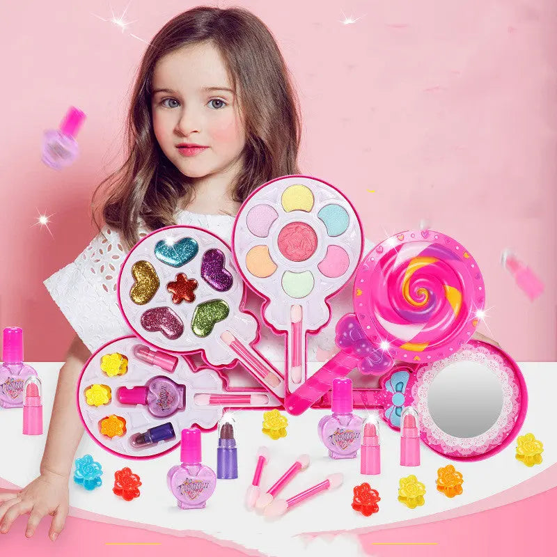 Kids Cosmetics Make Up Set Washable Beauty Makeup Box beldemo5-toys2