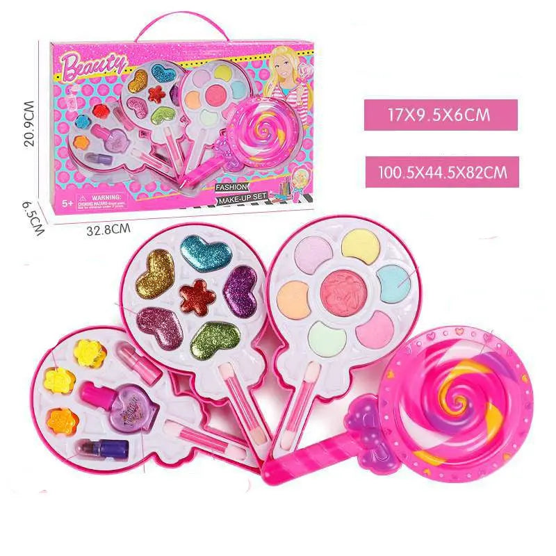 Kids Cosmetics Make Up Set Washable Beauty Makeup Box beldemo5-toys2