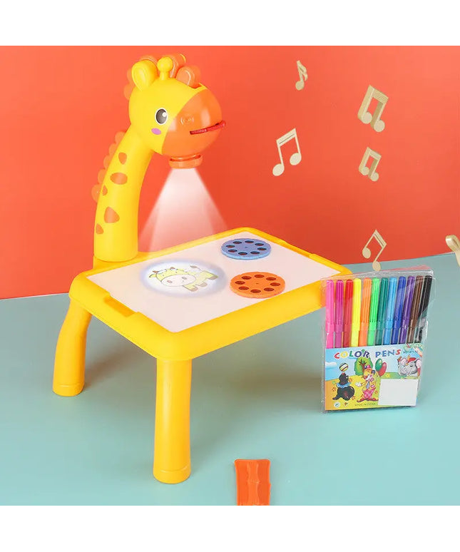 Children LED Projector Art Drawing Table Toys Painting Board Desk beldemo5-toys2