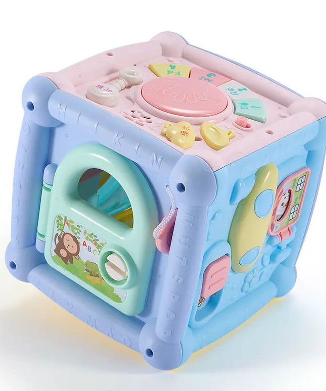 Baby Musical Box Toddler Funny Hand Drum Toy Baby Activity Cube Geometric Blocks beldemo5-toys2