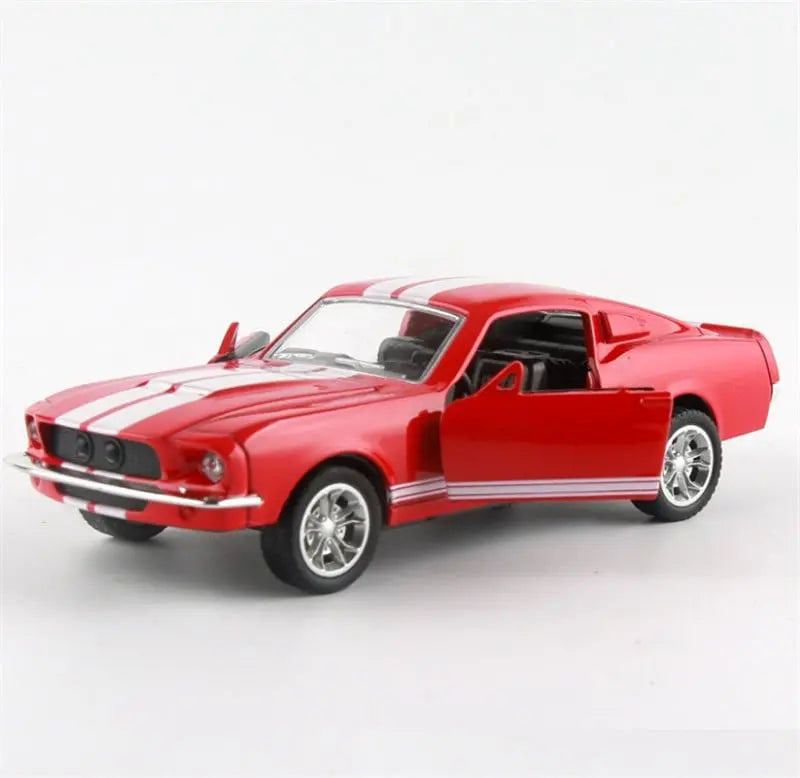 Mustang  Door Pull Back Alloy Car Alloy Toy Car Model beldemo5-toys2