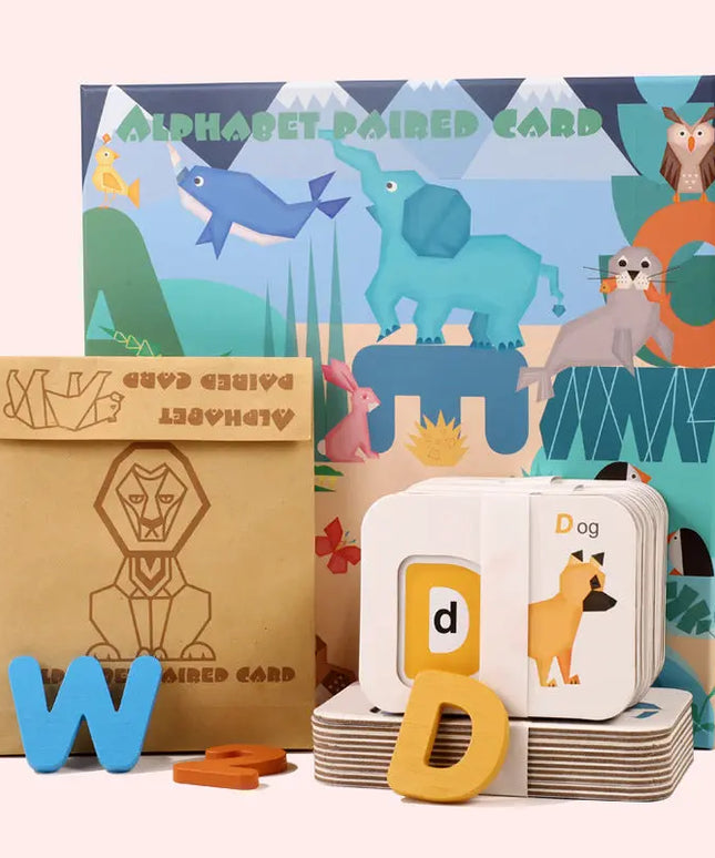Wooden Toy Memory Card For Baby's Cognition Torn Not Rotten Words beldemo5-toys2
