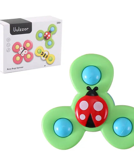 Kids Gyro Insect Sucker Spinner Rattle Bathroom Bath Toys Table Dinner Appease Toys for Baby Toddlers beldemo5-toys2