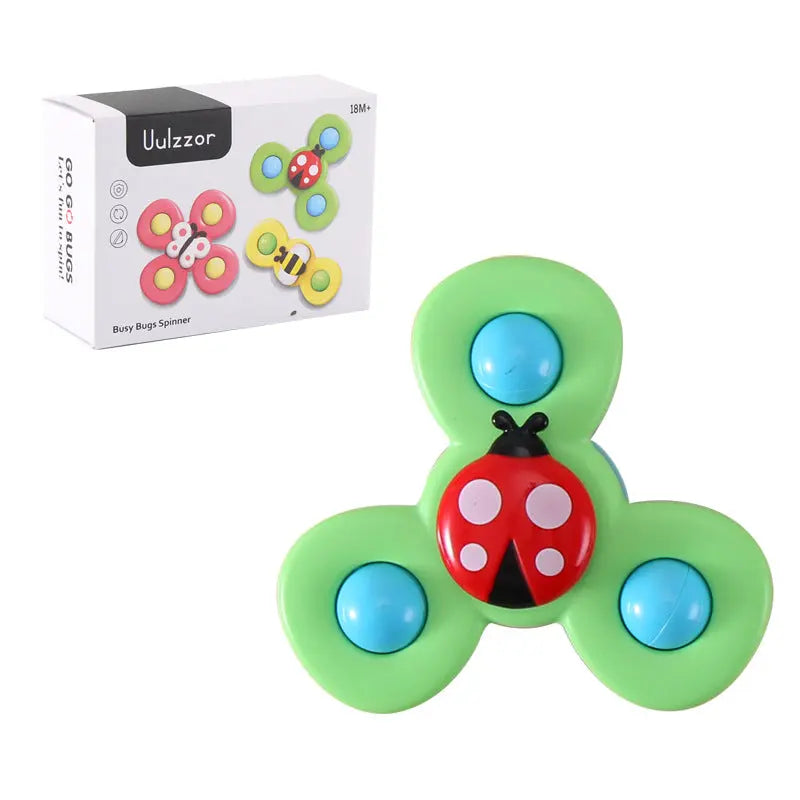 Kids Gyro Insect Sucker Spinner Rattle Bathroom Bath Toys Table Dinner Appease Toys for Baby Toddlers beldemo5-toys2