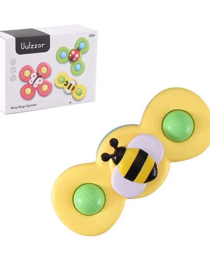 Kids Gyro Insect Sucker Spinner Rattle Bathroom Bath Toys Table Dinner Appease Toys for Baby Toddlers beldemo5-toys2