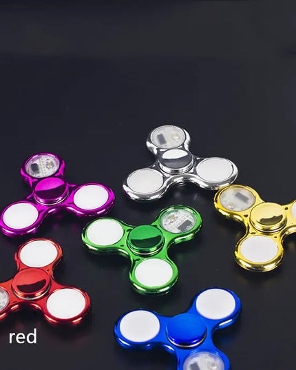 Luminous LED Light Fidget Spinner Hand Top Spinners Glow in Dark Light beldemo5-toys2