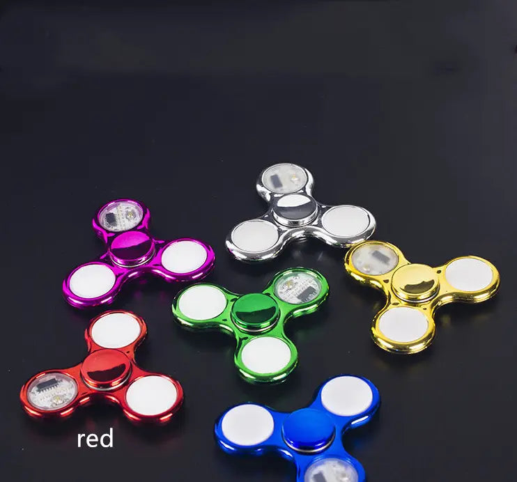 Luminous LED Light Fidget Spinner Hand Top Spinners Glow in Dark Light beldemo5-toys2