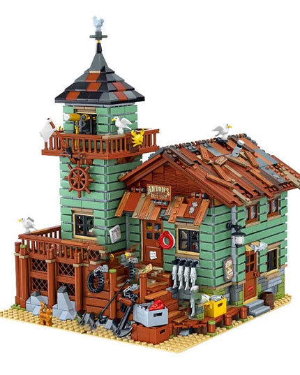 Blocks Bricks Old Fishing House Series Captain's Wharf Toys For Kids Christmas Gifts beldemo5-toys2