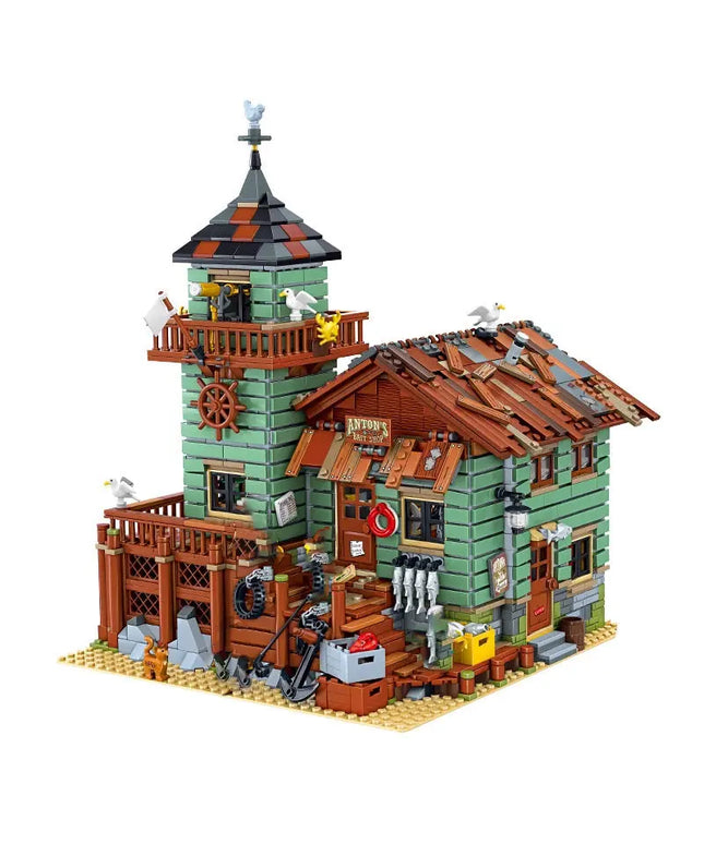 Blocks Bricks Old Fishing House Series Captain's Wharf Toys For Kids Christmas Gifts beldemo5-toys2