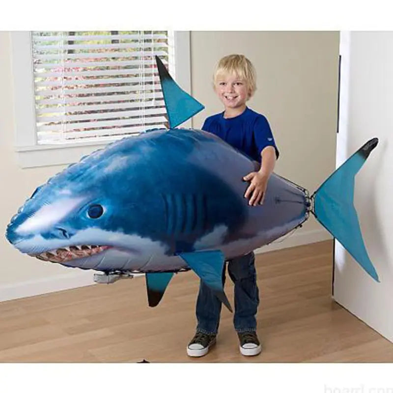 Infrared Remote Control Air Flying Fish Electric Air Suspension Shark Clown Fish, Helium Balloon Inflatable Toy beldemo5-toys2