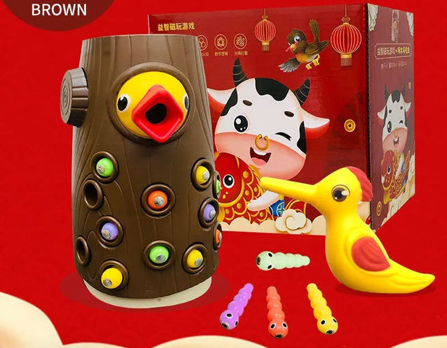 Family Toys Click Here For More OptionsWoodpecker Magnetic Catch The Worm Animal Feeding Game Small Birds Children Educate Fishing Toys Kit Kids Gift Set beldemo5-toys2