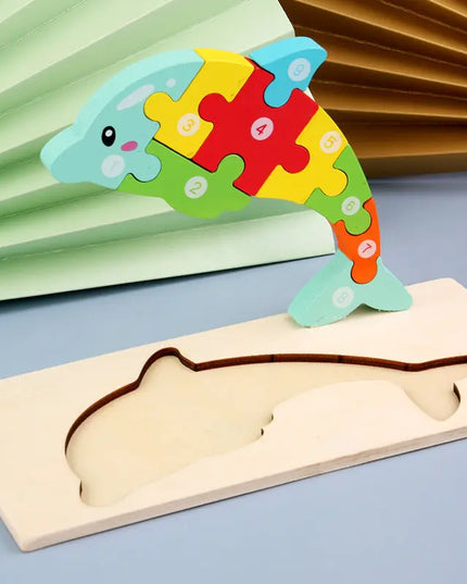 Children's Cartoon Number Animal Puzzle beldemo5-toys2