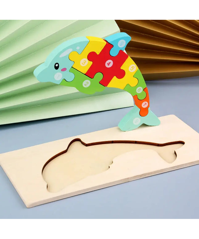 Children's Cartoon Number Animal Puzzle beldemo5-toys2