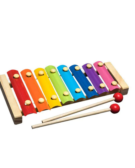 Wooden Toys Rattles Educational Toy Rainbow Blocks Montessori Baby Colorful Kids Music beldemo5-toys2