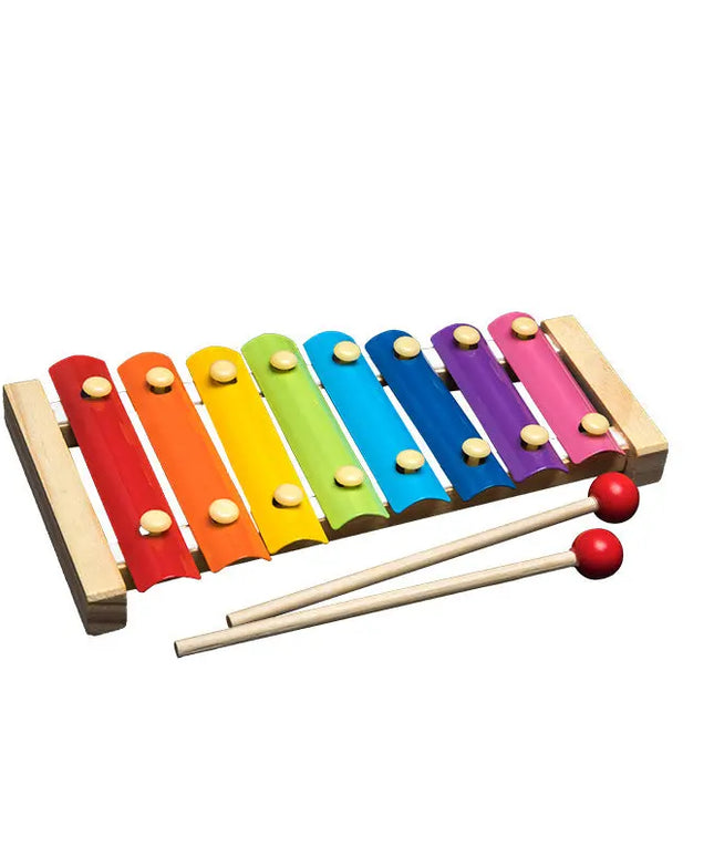 Wooden Toys Rattles Educational Toy Rainbow Blocks Montessori Baby Colorful Kids Music beldemo5-toys2