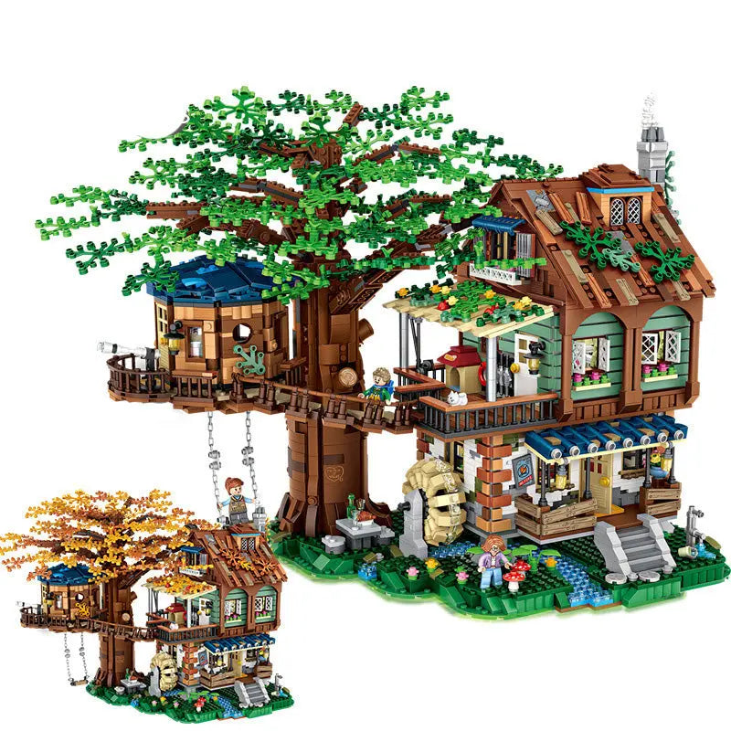 4761pcs Forest Tree House Model Building Blocks with Figures DIY Assembly Small Particle Bricks Toys for Children Christmas Gift beldemo5-toys2