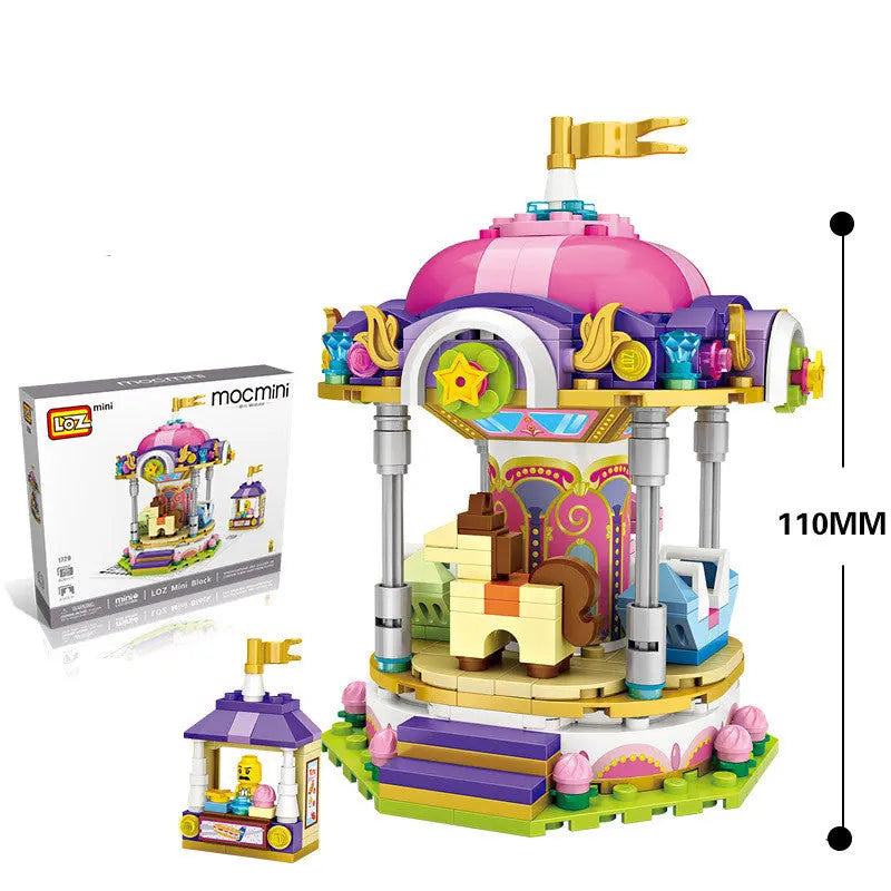 LOZ Building Blocks Mini Small Particle Building Blocks Children Educational Toys Diy Playground Ferris Wheel Inserting Building Blocks beldemo5-toys2