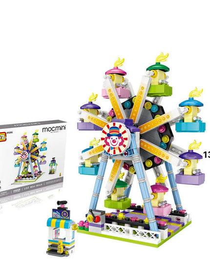LOZ Building Blocks Mini Small Particle Building Blocks Children Educational Toys Diy Playground Ferris Wheel Inserting Building Blocks beldemo5-toys2