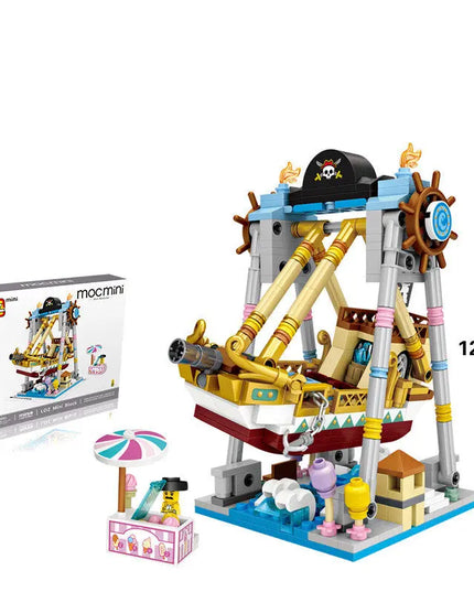 LOZ Building Blocks Mini Small Particle Building Blocks Children Educational Toys Diy Playground Ferris Wheel Inserting Building Blocks beldemo5-toys2