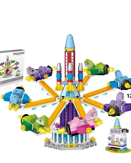 LOZ Building Blocks Mini Small Particle Building Blocks Children Educational Toys Diy Playground Ferris Wheel Inserting Building Blocks beldemo5-toys2
