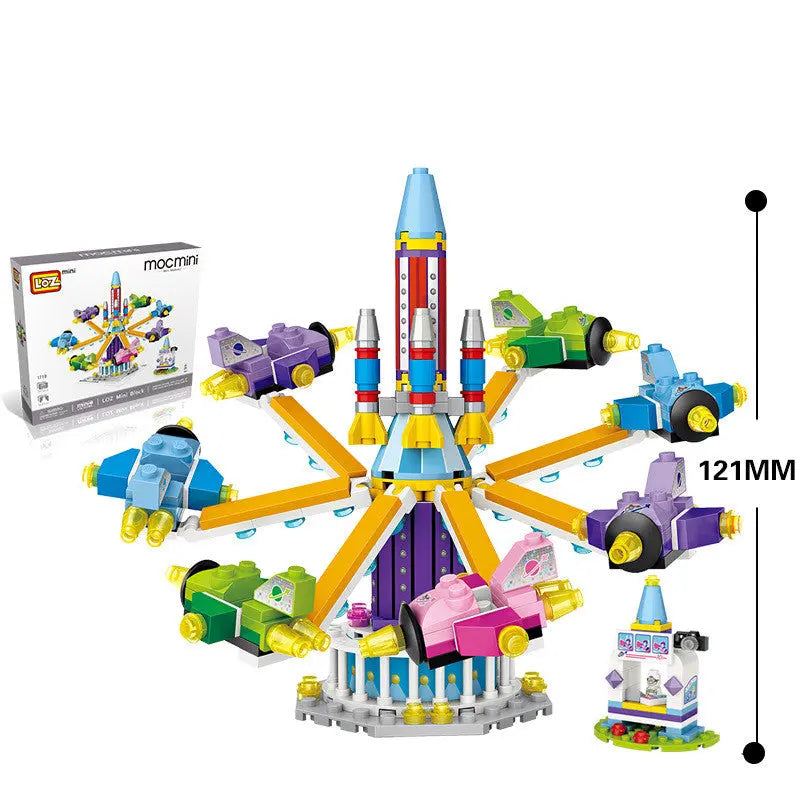 LOZ Building Blocks Mini Small Particle Building Blocks Children Educational Toys Diy Playground Ferris Wheel Inserting Building Blocks beldemo5-toys2