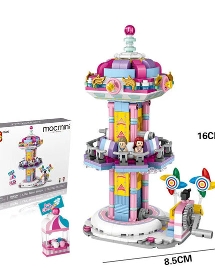 LOZ Building Blocks Mini Small Particle Building Blocks Children Educational Toys Diy Playground Ferris Wheel Inserting Building Blocks beldemo5-toys2