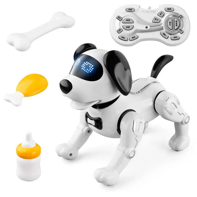 Smart Remote Control Robot Dog Children's Early Educational Toy Parent-Child Puzzle Interaction Electronic Pet Sing Dog Kid Gift beldemo5-toys2