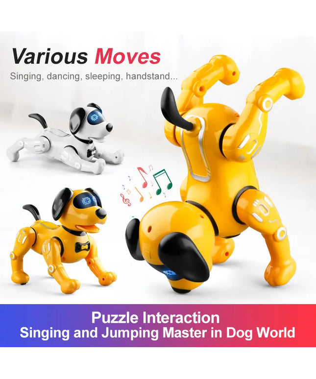 Smart Remote Control Robot Dog Children's Early Educational Toy Parent-Child Puzzle Interaction Electronic Pet Sing Dog Kid Gift beldemo5-toys2