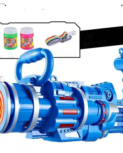 Gatling Bubble Gun Machine Children'S Automatic Electric Bubble Machine Porous Light Music beldemo5-toys2