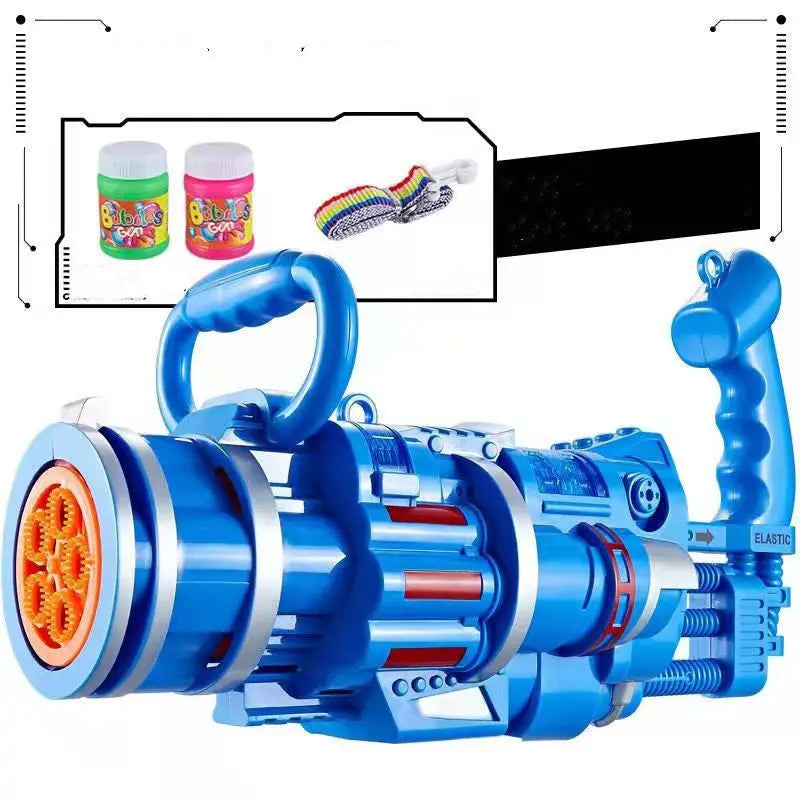 Gatling Bubble Gun Machine Children'S Automatic Electric Bubble Machine Porous Light Music beldemo5-toys2
