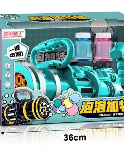 Gatling Bubble Gun Machine Children'S Automatic Electric Bubble Machine Porous Light Music beldemo5-toys2