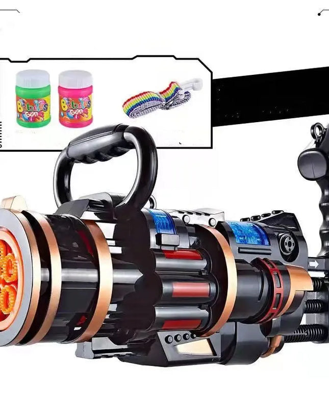 Gatling Bubble Gun Machine Children'S Automatic Electric Bubble Machine Porous Light Music beldemo5-toys2