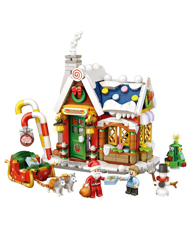 Christmas House Building Blocks Gifts Children'S Toys Puzzle Assembling Creative Ornaments beldemo5-toys2