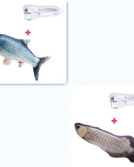 Electric Funny Cat Simulation Fish Beating Usb Jumping Cat Toy beldemo5-toys2