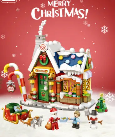 Christmas House Building Blocks Gifts Children'S Toys Puzzle Assembling Creative Ornaments beldemo5-toys2