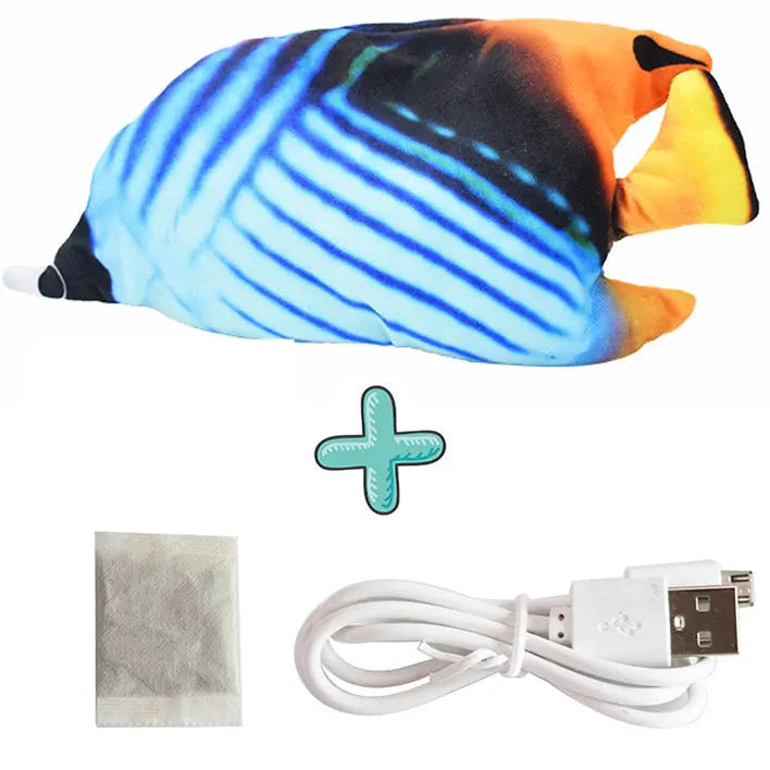 Electric Funny Cat Simulation Fish Beating Usb Jumping Cat Toy beldemo5-toys2